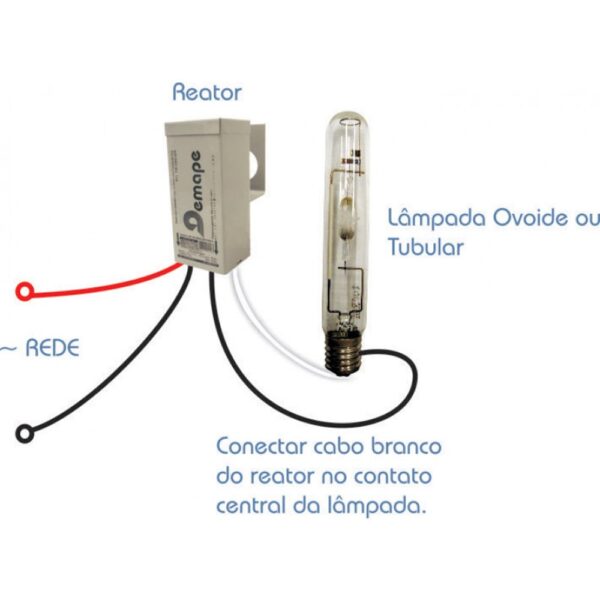 Esquema ligação Reator Vapor de Sódio 600W