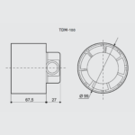 Dimensões Exaustor TDM-100 (4