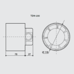 Dimensões Exaustor TDM-200 (5