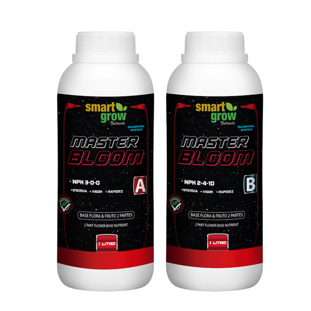 Combo Bases Floração Smart Grow (MasterBloomA+MasterBloomB) - 1 Litro