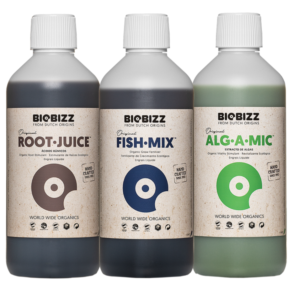 Combo Vegetativo OUTDOOR Biobizz 500ml (RootJuice+FishMix+AlgAMic)