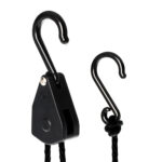 Light Hanger Garden Highpro com capacidade de suspensão de 5kg por par, regulagem milimétrica e cabo de 105cm, ideal para suspender equipamentos de iluminação, filtros e exaustores em cultivos indoor.