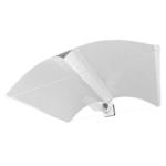 Refletor Garden Highpro PearlPro XL com design asa de gaivota, fabricado em alumínio europeu de alta pureza e equipado com barras separadoras para otimizar a distribuição da luz em cultivos indoor.