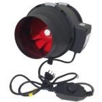Exaustor Vivosun TurboMax 125mm 390m³/h – ventilação silenciosa e potente com controle de velocidade variável