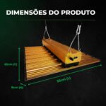 Painel de LED Quantum Barra 480W Pro Mid Masterplants (6)