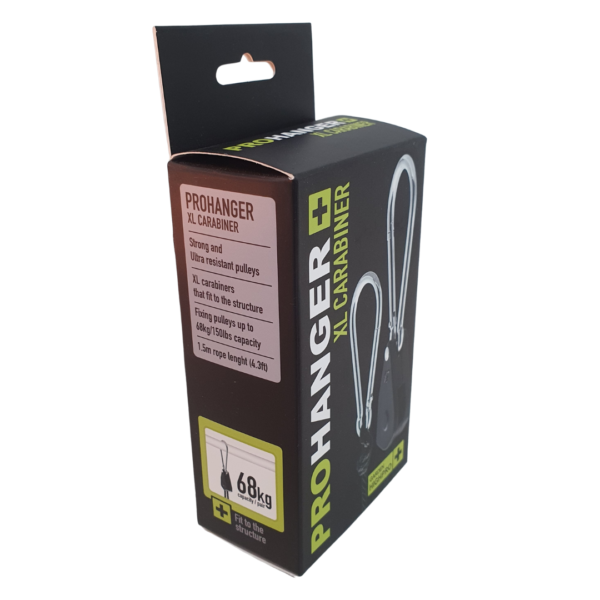 Pro Hanger Garden Highpro XL – suporte para fixação de até 68kg com polias ultra resistentes e mosquetões XL ajustáveis
