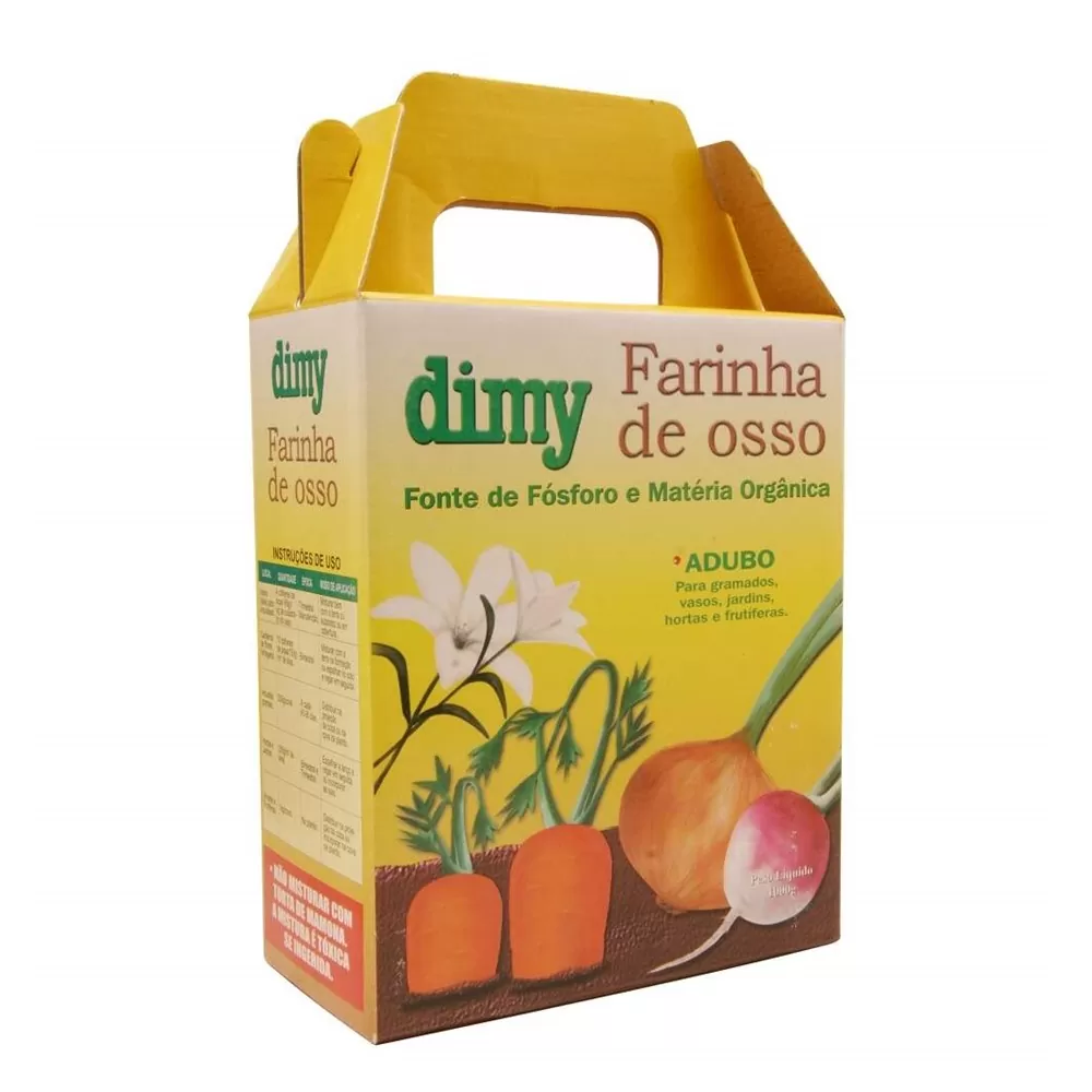 Farinha de Osso Dimy 1kg para fertilização orgânica do solo