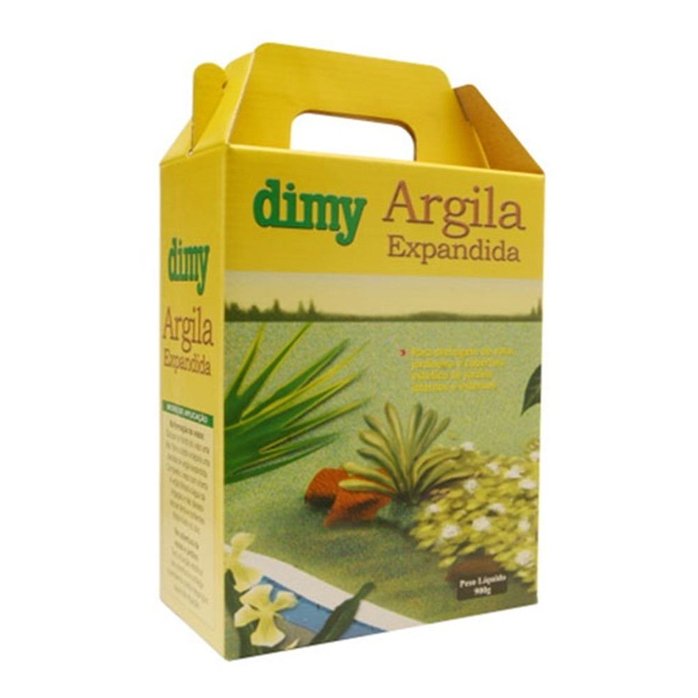 Argila Expandida Dimy 2L para drenagem e cobertura de vasos