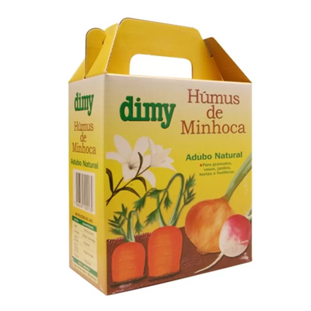 Húmus de Minhoca Dimy 1kg fertilizante natural para o solo