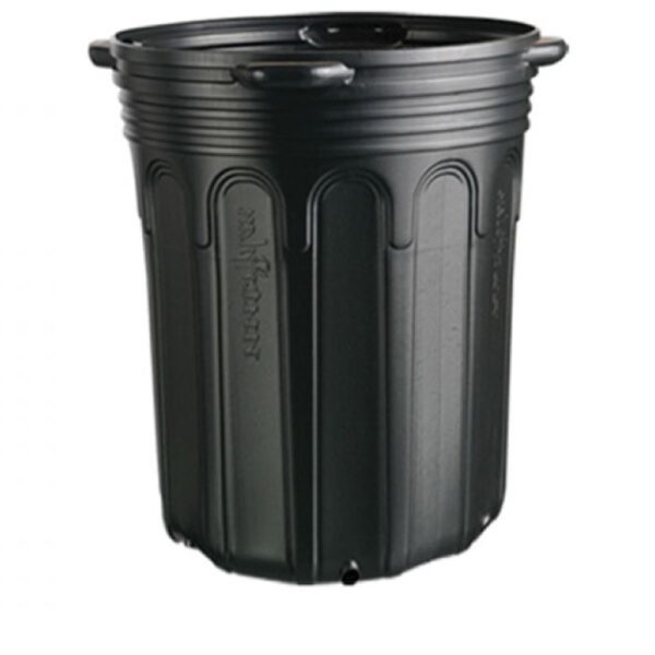 Vaso Nutriplan Sem Alça 21L, fabricado em plástico reciclado, resistente e ideal para mudas grandes.