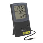 Termo higrômetro digital Garden Highpro Medium com sonda para medição em dois ambientes, registro de mínimas e máximas, e seleção °C/°F