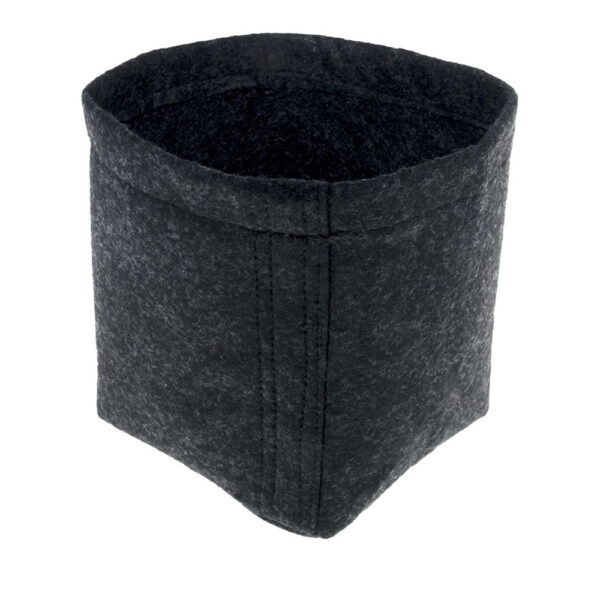 Vaso de feltro quadrado de 11 litros da Garden Highpro Propot, ideal para um ótimo desenvolvimento das raízes e melhor aproveitamento do espaço no cultivo indoor.