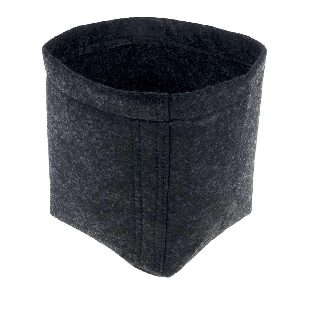 Vaso de feltro quadrado de 11 litros da Garden Highpro Propot, ideal para um ótimo desenvolvimento das raízes e melhor aproveitamento do espaço no cultivo indoor.
