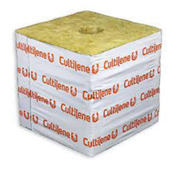 Bloco de lã de rocha Cultilene Star Big Block 15x15x14cm com estrutura fibrosa e drenagem otimizada