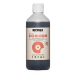Bio Bloom Biobizz 500ml, fertilizante orgânico que promove flores exuberantes e frutos saborosos em grandes cultivos.