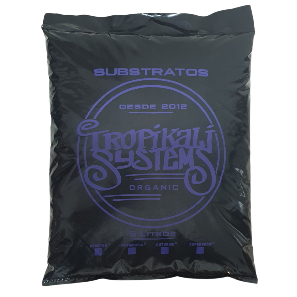 Substrato orgânico Tropikali Supergrow 5 litros para um cultivo saudável e produtivo
