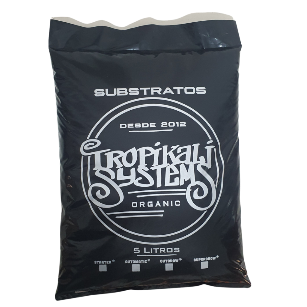 Substrato orgânico Tropikali Starter 5L para germinação e crescimento saudável de plantas.