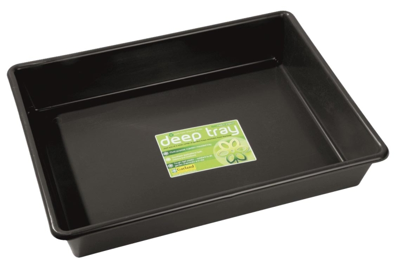 Bandeja Desague Plástico Rígido Quadrada 80 x 80 x 12 cm, ideal para drenagem e suporte de vasos