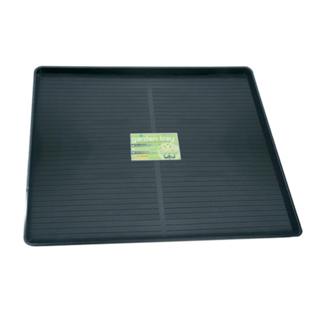 Bandeja de deságue Garland 100x100x12 cm para cultivo indoor e hidroponia.
