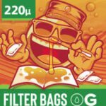 Bolsa Filtro de Rosin Overgrow 220 microns com costura verde – embalagem com 10 unidades
