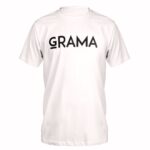 Camiseta GRAMA - Cores com estampa frontal da marca, 100% algodão