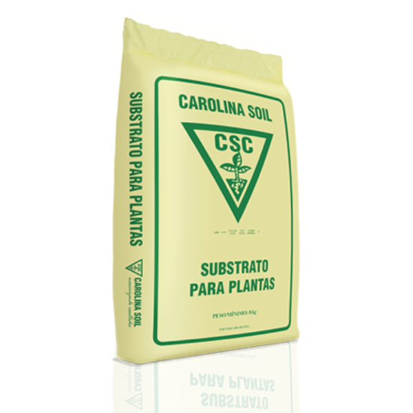 Substrato Carolina Soil Mix 45L, ideal para cultivo eficiente com 50% turfa e 50% perlita.
