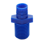 Conector Inicial Microtubo 1/2" Azul com engate rápido e flecha de 13 mm