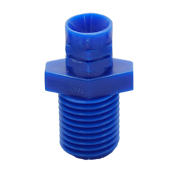 Conector Inicial Microtubo 1/2" Azul com engate rápido e flecha de 13 mm