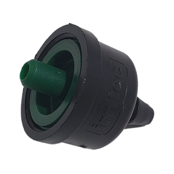 Gotejador Irritec iDrop Normal 4 L/h instalado em sistema de irrigação com microtubos