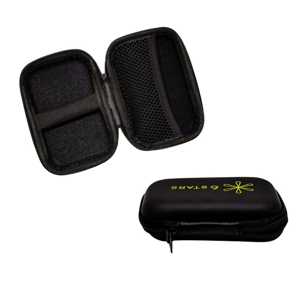 Pocket Bag 6 Stars com compartimentos internos para armazenamento seguro.