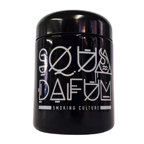 Pote de Vidro Ultravioleta Squadafum 100ml com proteção UV e fechamento hermético.