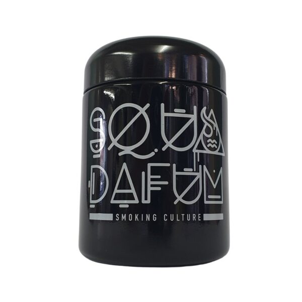 Pote de Vidro Ultravioleta Squadafum 250ml, proteção UV para ervas e alimentos.