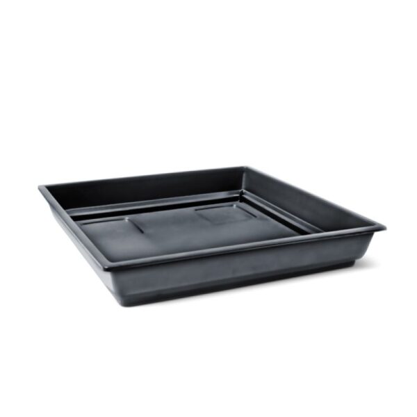 Prato Quadrado Nutriplan N1 – compatível com vasos de 7L e anti-stress, ideal para retenção de água no cultivo indoor e outdoor.