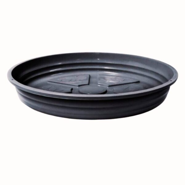 Prato Redondo Nutriplan Nº2, ideal para vasos pequenos e médios, resistente e prático para cultivo.