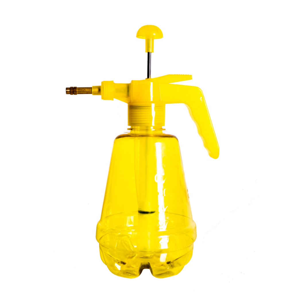 Pulverizador Top Garden Pressão Prévia 1,5L Amarelo com bico de latão regulável