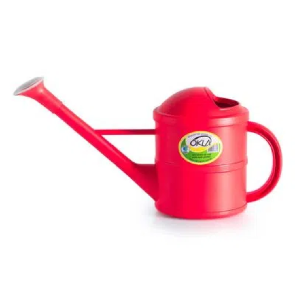 Regador Top Garden 1,5L Vermelho com bico crivo e alça ergonômica