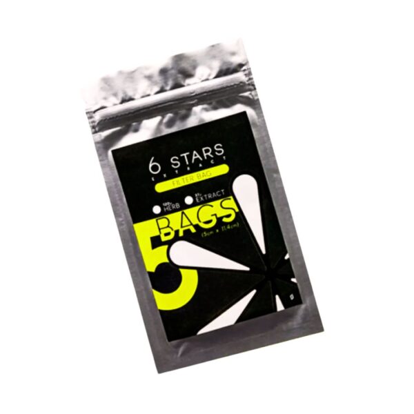 Rosin Bag 6Stars 90 microns para extração de resina limpa e eficiente.
