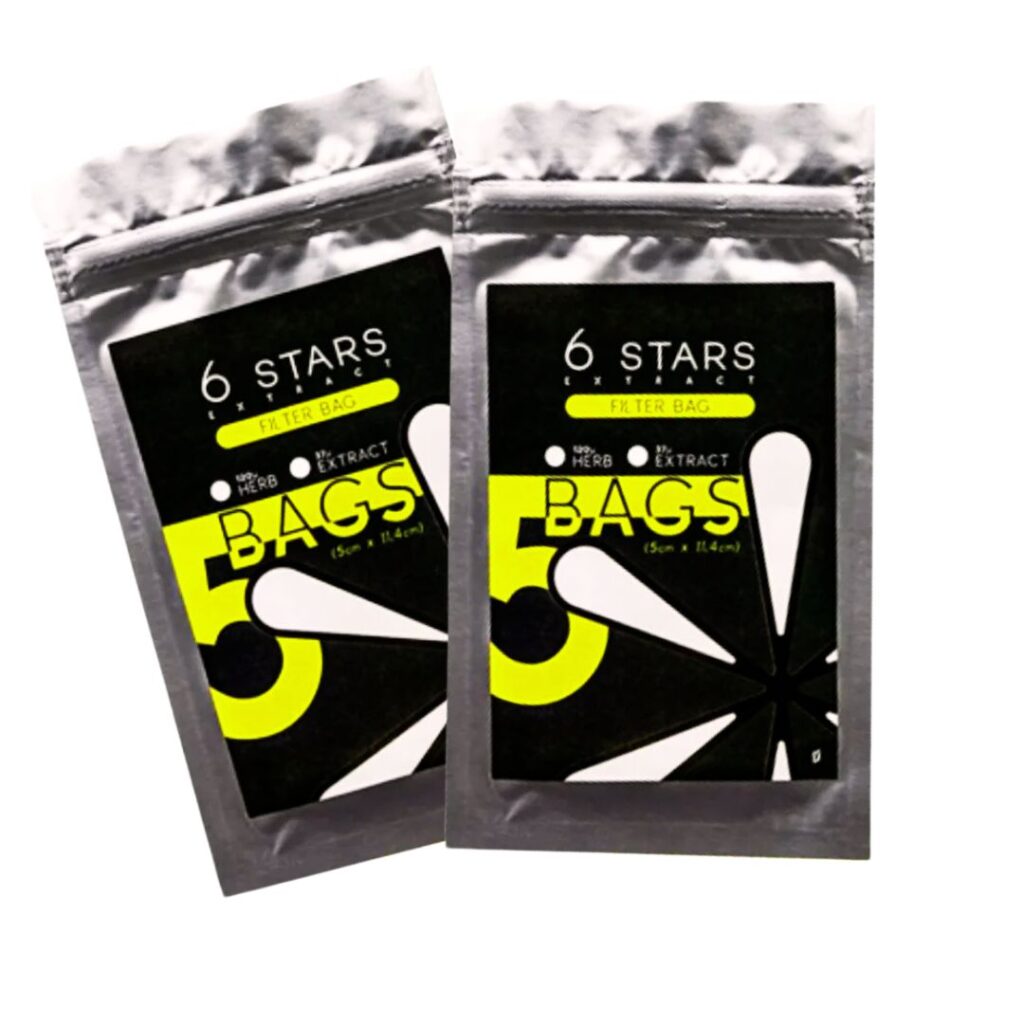 Rosin Bag 6Stars 25 microns, ideal para extração de resina premium e filtragem ultrafina.