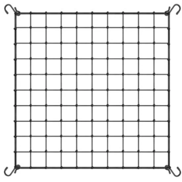 Rede Scrog Elástica Vivosun 150 x 150cm, resistente e ideal para cultivo indoor e outdoor.