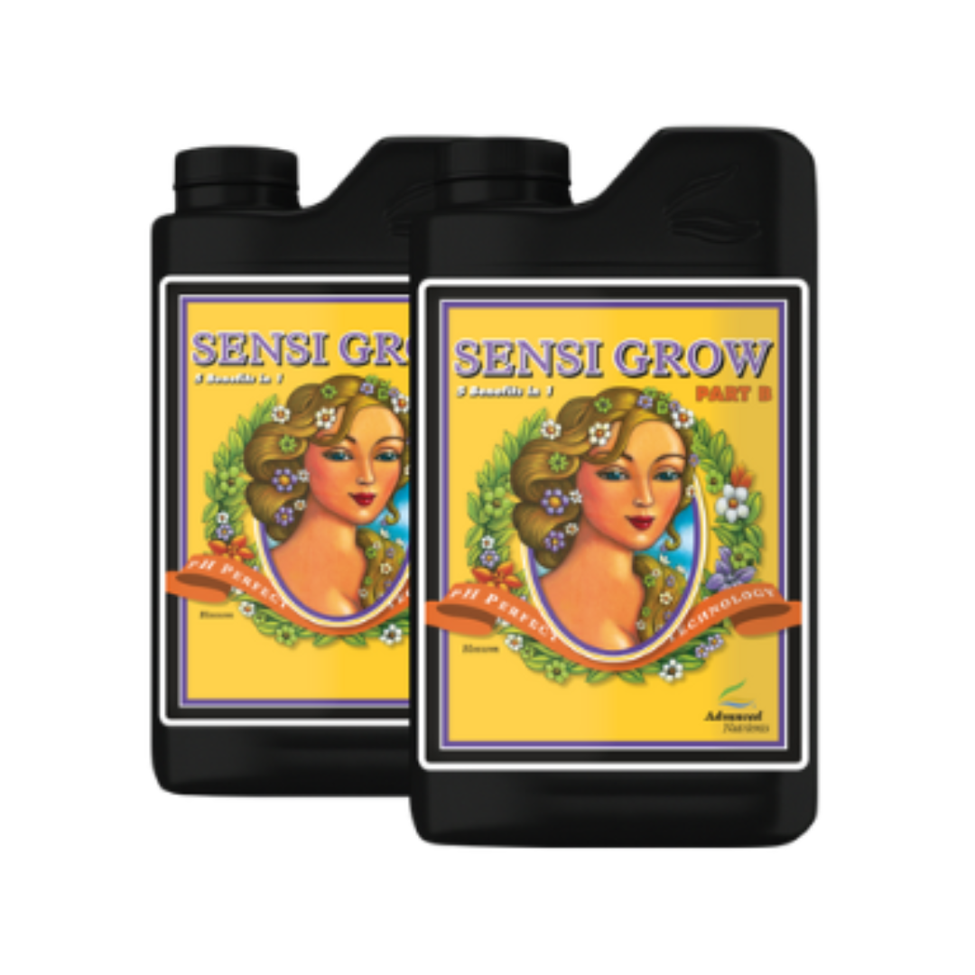 Sensi Grow A+B Advanced Nutrients 1L - Nutrição para Crescimento. Fertilizante líquido Sensi Grow A+B da Advanced Nutrients, 1 litro cada, para crescimento de plantas.