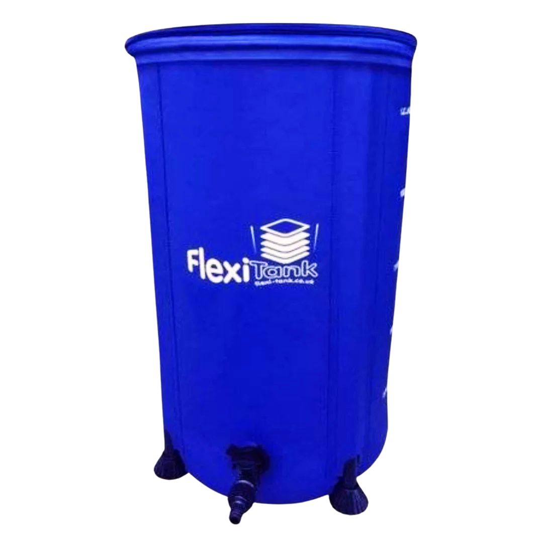 FlexiTank AutoPot 100L em uso Tanque Reservatório Flexível AutoPot 100L montado e cheio de água