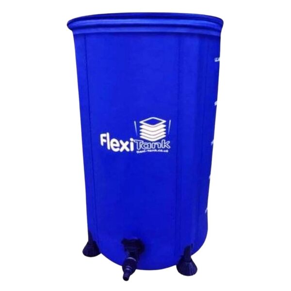 Tanque Flexível AutoPot 25L montado e cheio de água.