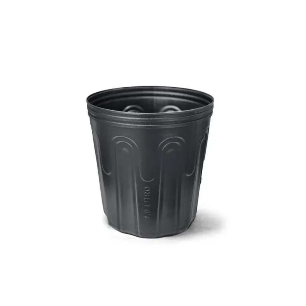 Vaso Plástico Nutriplan 1L para cultivo de mudas, flores e hortaliças