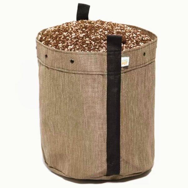 Vaso de Tela King Pot 11L Bege para cultivo indoor e outdoor