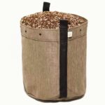 Vaso de tela King Pot 20L bege – Melhor drenagem e oxigenação para raízes mais saudáveis.