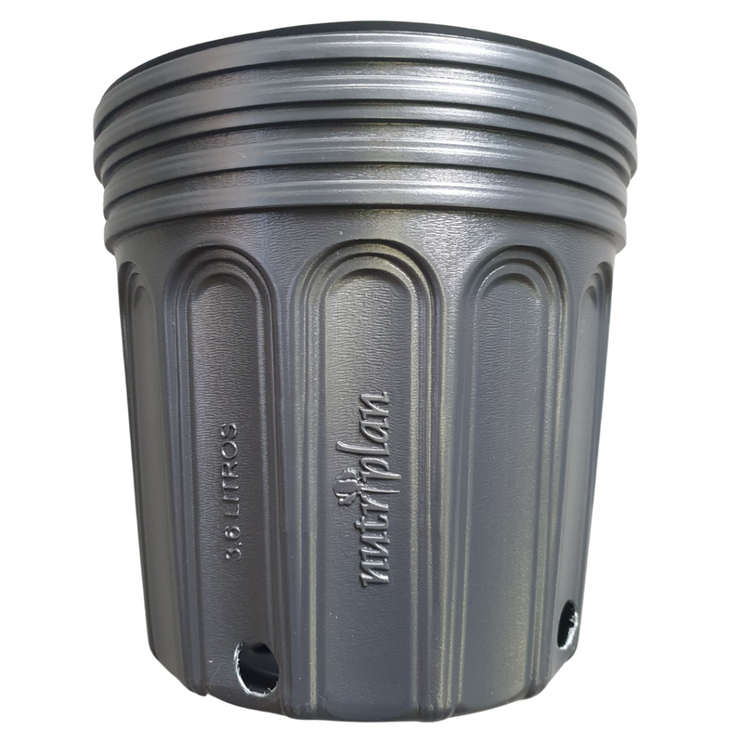 Vaso plástico Nutriplan 3,6L para cultivo eficiente de plantas e hortaliças