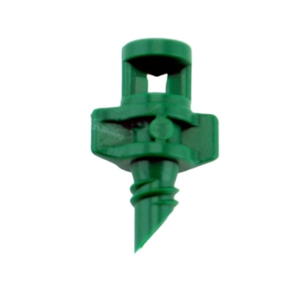 Microaspersor 360º 1,5mm para irrigação uniforme de plantas e hortas.