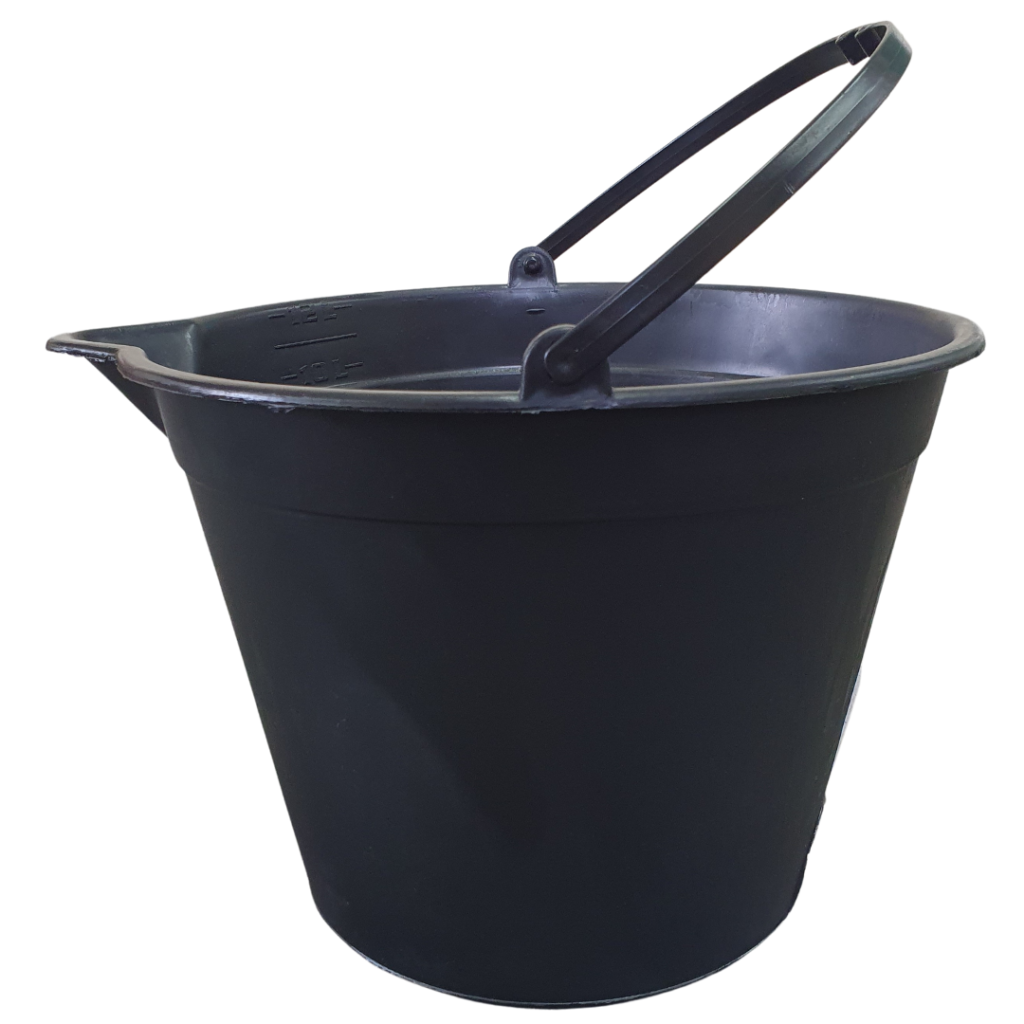 Balde Graduado 12L com encaixe para mão – ideal para dosagem de fertilizantes e irrigação no cultivo indoor e outdoor