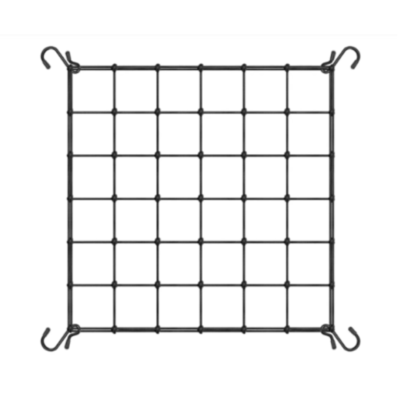Rede Scrog Elástica Vivosun 90 x 90 cm, ideal para suporte de plantas em cultivo indoor e outdoor.