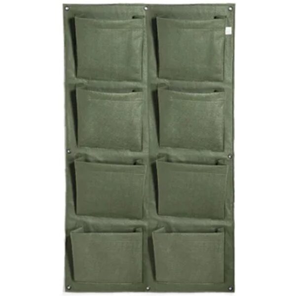 Vaso King Pot de Parede Duplo Vertical para 8 plantas, ideal para pequenos espaços